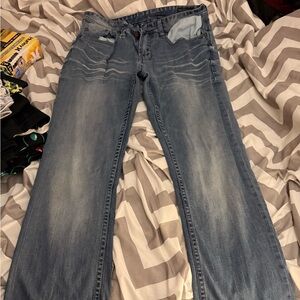 Buffalo David Bitton Light Blue Straight Jeans